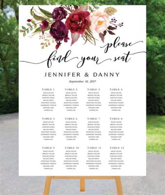 how to print seating chart for wedding: why every couple should consider using digital options